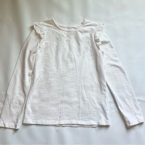 Jumping Beans White Lace Long Sleeve Tee